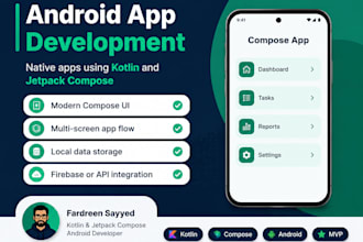 develop android app using kotlin and jetpack compose