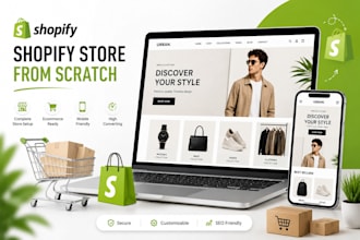 create a complete shopify ecommerce store from scratch