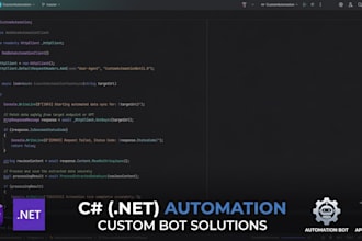 develop custom csharp automation bot or web scraper