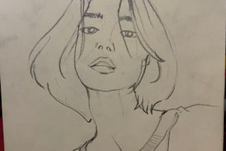 sketch your photo in my unique style