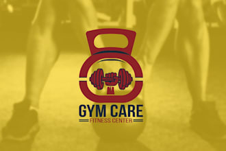 design clean minimalist gym logo for fitness business