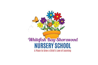 design shore wood nursery school logo