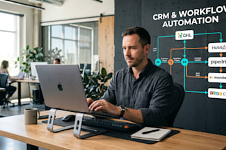 do gohighlevel crm automation hubspot crm, pipedrive, monday crm, zoho crm setup
