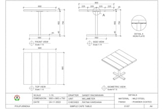 draw perfect furniture shop drawing with detail construction