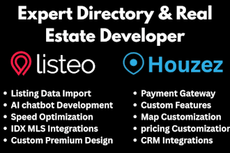build a wordpress directory or real estate website using houzez or listeo