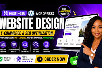 hostinger wordpress website design, hostinger ecommerce and seo optimization