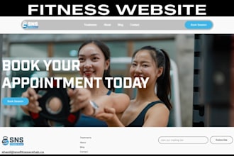wix fitness booking website personal trainer website fitness website redesign