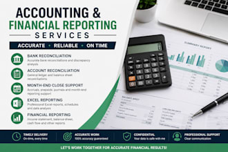 perform financial reporting,bank recon and monthend activity
