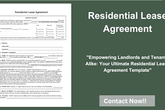 draft commercial lease agreements, lease contracts, and legal documents