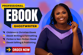 ghostwrite your nonfiction book self help book or ebook