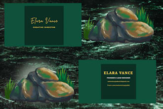 design professional luxury business card and digital business card