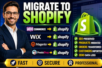 migrate your crosphera woocommerce prestashop wix website magento to shopify