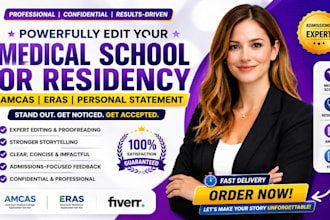powerfully edit your medical school residency, amcas or eras personal statement