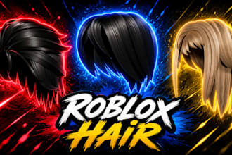 create two roblox ugc hairs in the basic package