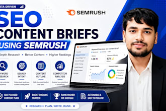create SEO content briefs using semrush