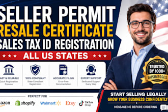 get your seller permit resale certificate and sales tax id USA