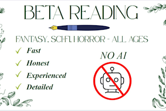 beta read your novel and provide detailed feedback
