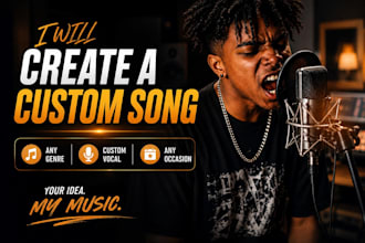 create a custom song for any genre custom vocal for any occasion