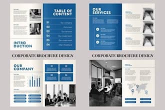 design sales corporate brochure investment booklet commercial information