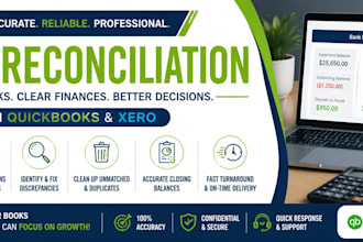 reconcile your bank accounts and fix discrepancies in quickbooks or xero