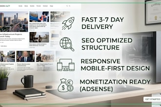 design a professional news website or blogger site