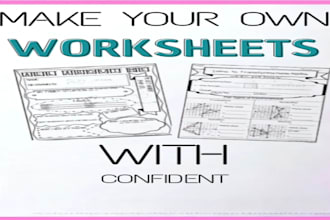 create professional worksheets and educational materials for teachers