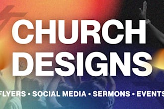 create professional church graphics and event flyers