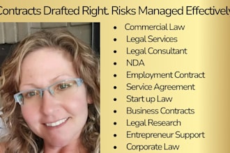 draft or review business contracts as a canadian lawyer