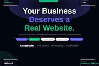 build a professional website for your business or trade
