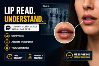 lip read, lip reading accurate transcription of unclear, silent video, lip sync