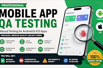 do manual QA testing for android and ios apps