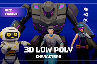 create game ready stylized 3d characters with clean topology