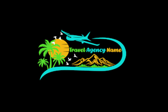 do creative logo your travel, hotel, and agency design