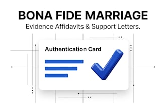 write a persuasive bona fide marriage support letter for green card
