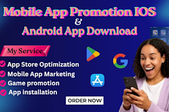 do mobile app promotion app install ios, andriod game marketing app promotion