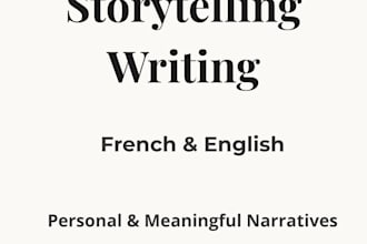 write emotional storytelling texts and meaningful narratives