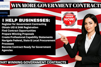 write rfp, rfq and government contract proposals