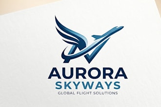 design professional aviation, airplane logo badge patch