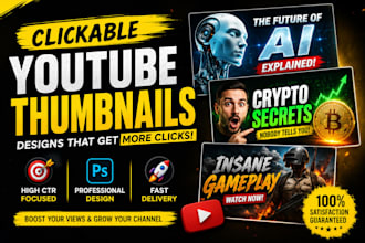 design clickable youtube thumbnails that boost CTR