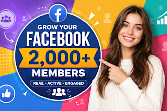do professionally 2,000 facebook members organic
