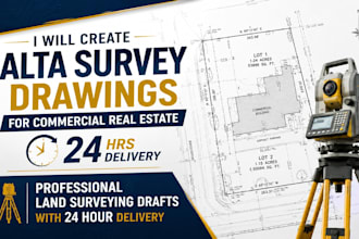draft accurate alta survey drawings within 24 hours