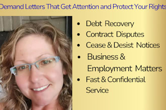draft professional demand letters and legal notices