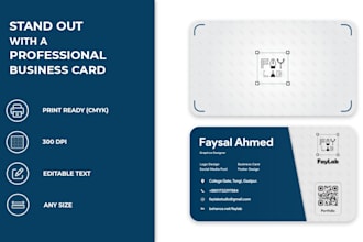 design professional modern business card and visiting card