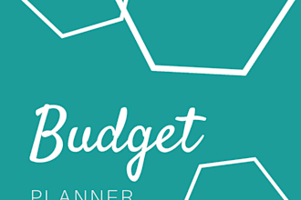 create a printable budget planner PDF in canva