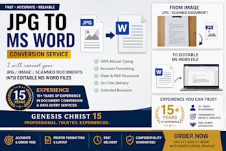 convert scanned images or jpg files into word documents