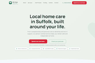 create a professional website for your small business