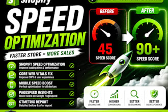 shopify speed optimization, shopify store speed, core web vitals, pagespeed fix