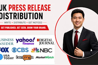 do UK press release distribution and write a professional press release