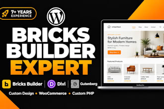 build wordpress websites with bricks builder, divi and gutenberg