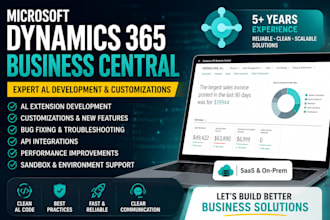 develop and troubleshoot microsoft dynamics 365 business central al extensions